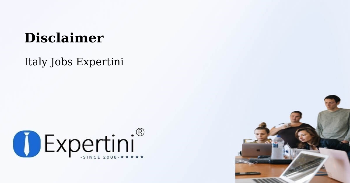 Disclaimer – Solero - Italy Jobs Expertini