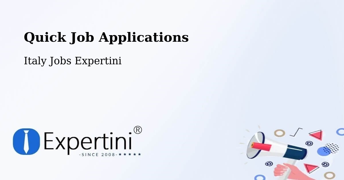 Quick Apply Feature – Solero - Italy Jobs Expertini